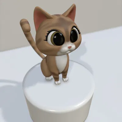 PIXAR-style cat