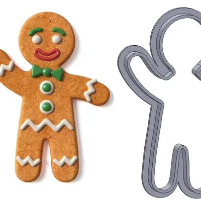 Khuôn Cắt Bánh Quy Hình Người Gừng - Nhiều Kích Cỡ