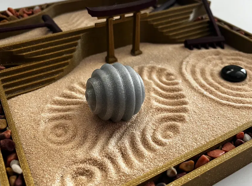 Vườn Thiền Hai Tầng Trên Bàn Làm Việc Kèm Dụng Cụ và Trang Trí - Image 4