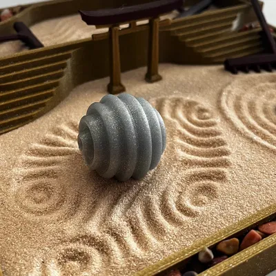 Vườn Thiền Hai Tầng Trên Bàn Làm Việc Kèm Dụng Cụ và Trang Trí