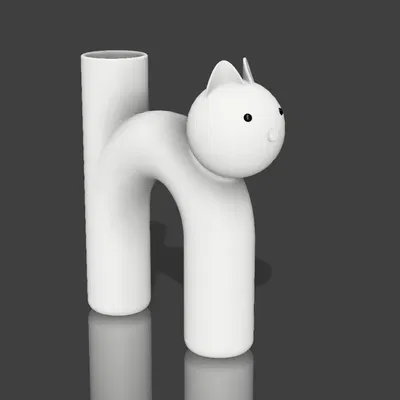 Chậu hoa hình mèo