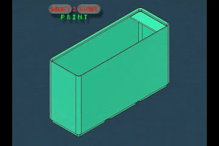 Hộp Bin 3x1x10 | Nhãn | Gridfinity | Dụng cụ bàn làm việc | Chọn in tùy chỉnh - Image 1