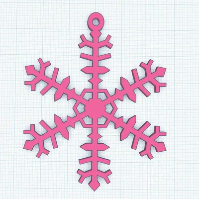 Snowflake ornament
