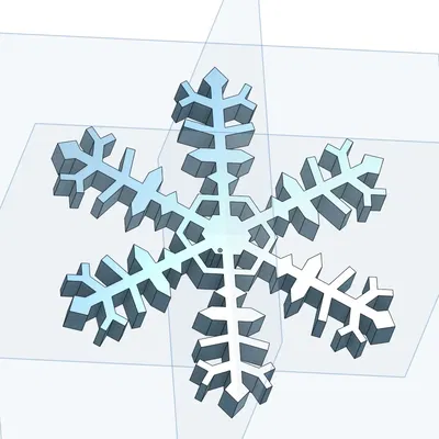 Snowflake ornament
