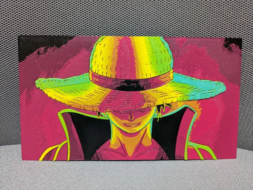 Khỉ Monkey D. Luffy One Piece - HueForge - Image 1