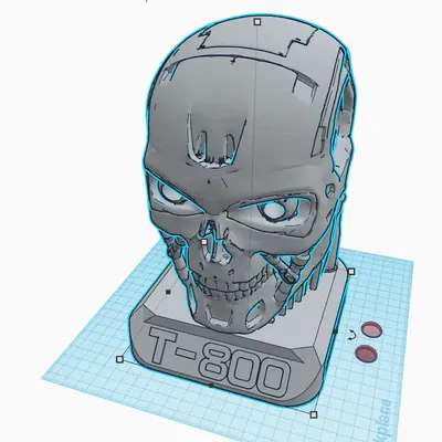 Đầu Terminator Có Mắt LED