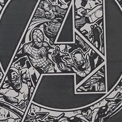 Logo Marvel Avengers - Hueforge