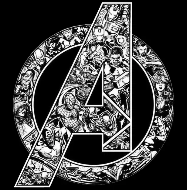 Logo Marvel Avengers - Hueforge - Image 2