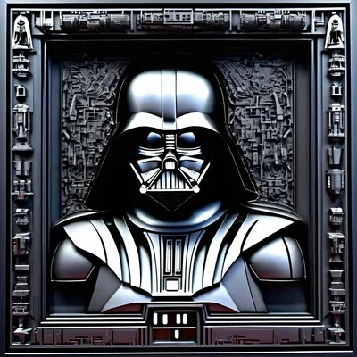 Darth Vader Carving - Tác phẩm chạm khắc bằng Hueforge
