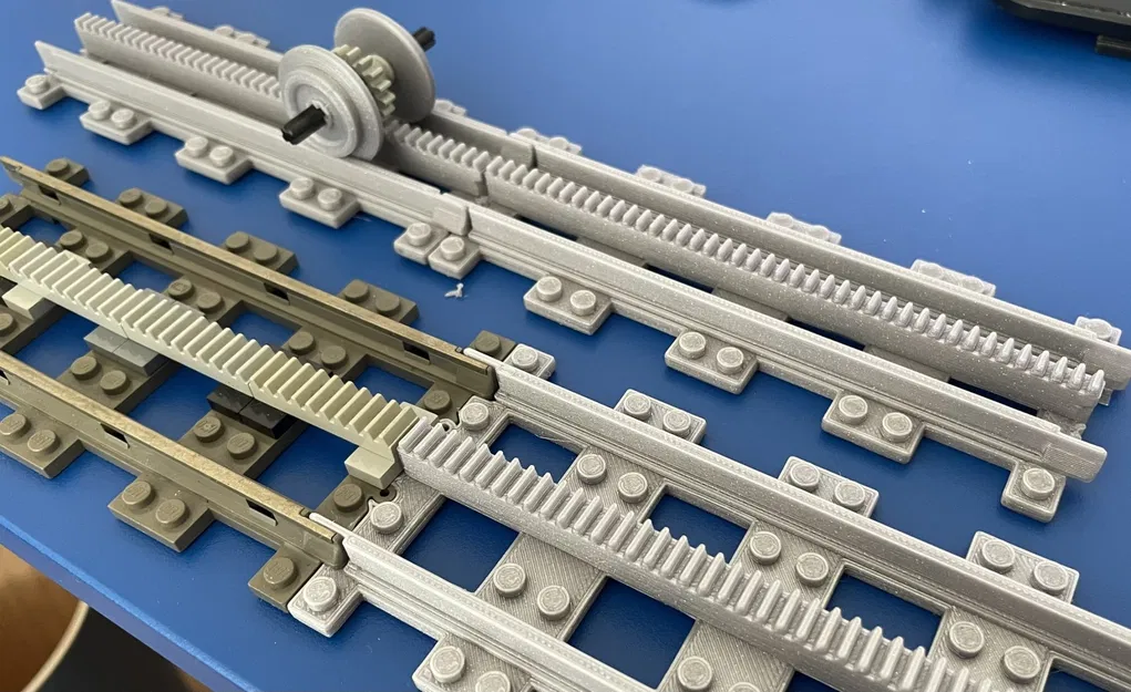 Bánh xe cho LEGO Train như Đường ray Răng cưa - Image 1