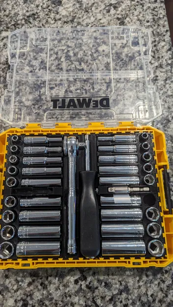 Khay Tuýp DeWalt ToughCase Tuỳ Chỉnh (Drive 1/4") - Image 1
