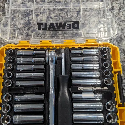 Khay Tuýp DeWalt ToughCase Tuỳ Chỉnh (Drive 1/4")
