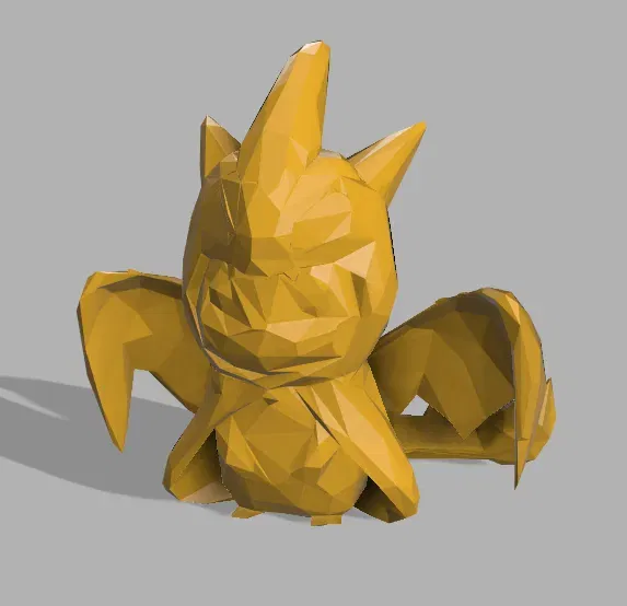 Mô hình Pikachu Charizard low poly - Image 1