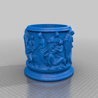 Đầu giếng La Mã với cảnh đồng quê