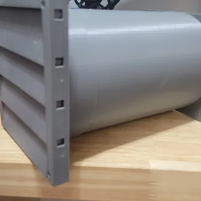 Ống thông gió quạt 120mm xuyên tường