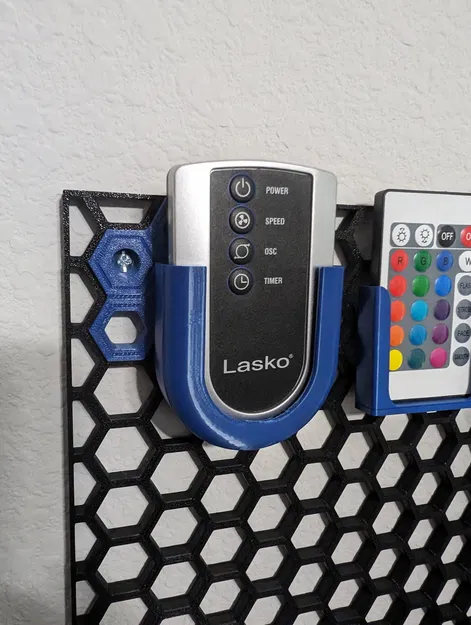 Lasko fan remote mount/holder for Honeycomb Wall - Image 1