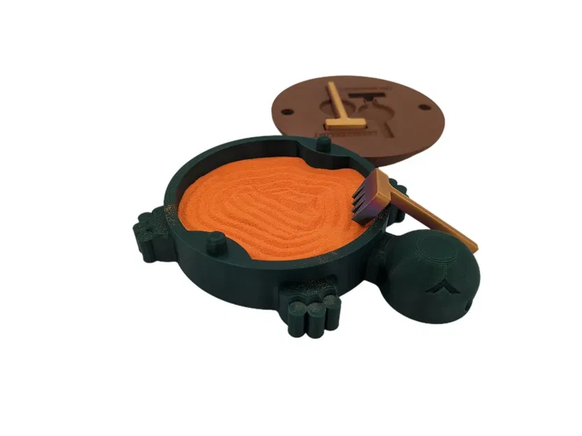 Desktop Zen Garden Sandbox Turtle - Image 1