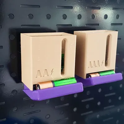 Hộp Đựng Pin AA & AAA Gắn Peg Board