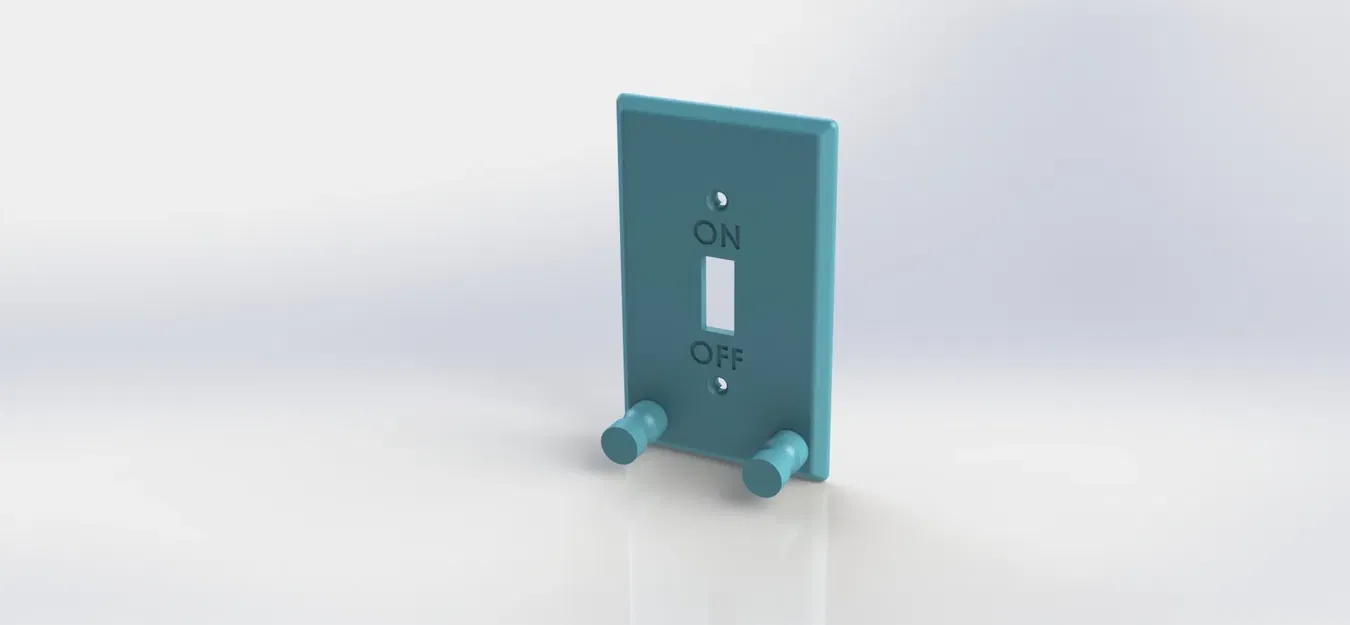 Light Switch Cover with Key Chain Holder - Image 1