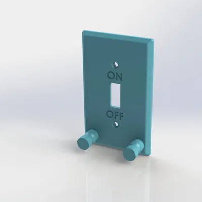 Light Switch Cover with Key Chain Holder