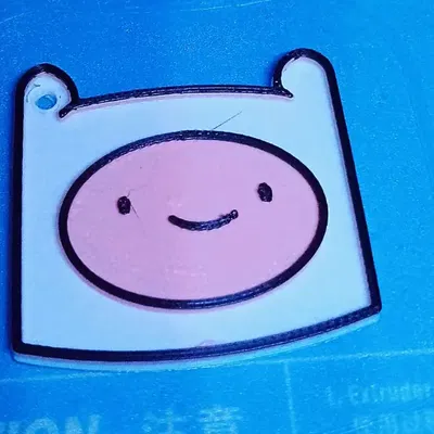 Móc Khóa Finn - Phiên Bản 3 Lớp Màu