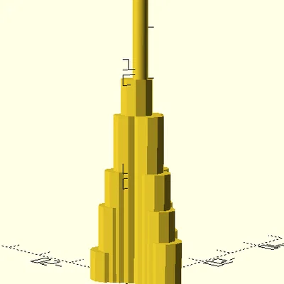 Mô Hình Burj Khalifa Tỉ Lệ 3D