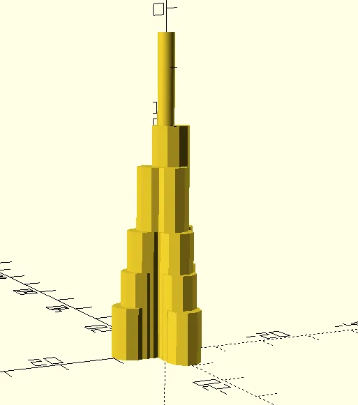 Mô Hình Burj Khalifa Tỉ Lệ 3D - Image 2