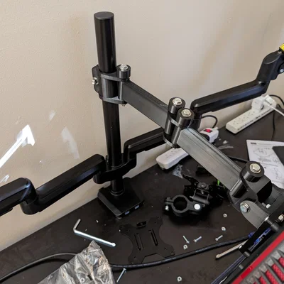 Modular 100mm VESA monitor arm