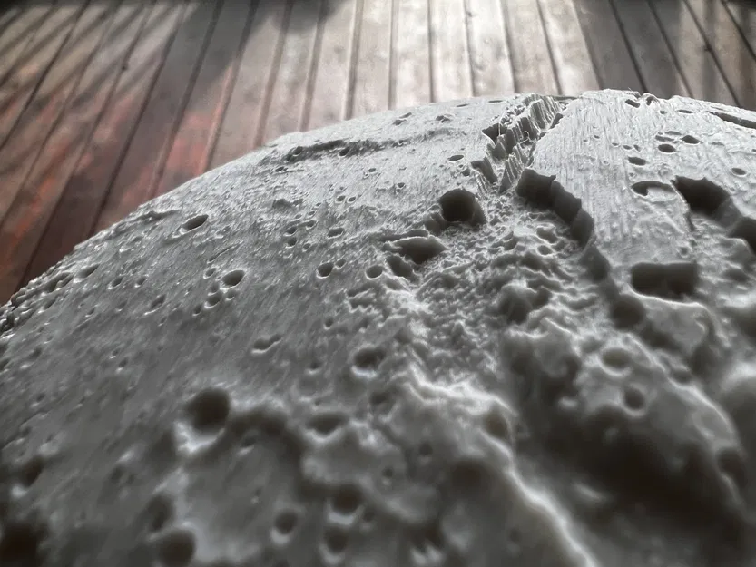 Mô Hình Lithophane Sao Hỏa 250 MM - Hình Cầu Hoàn Chỉnh - Image 6