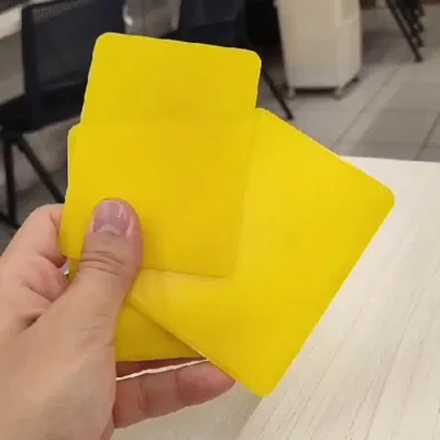 Thẻ Trọng Tài Chuyên Nghiệp 80x110mm (Bóng đá, Bóng chuyền)