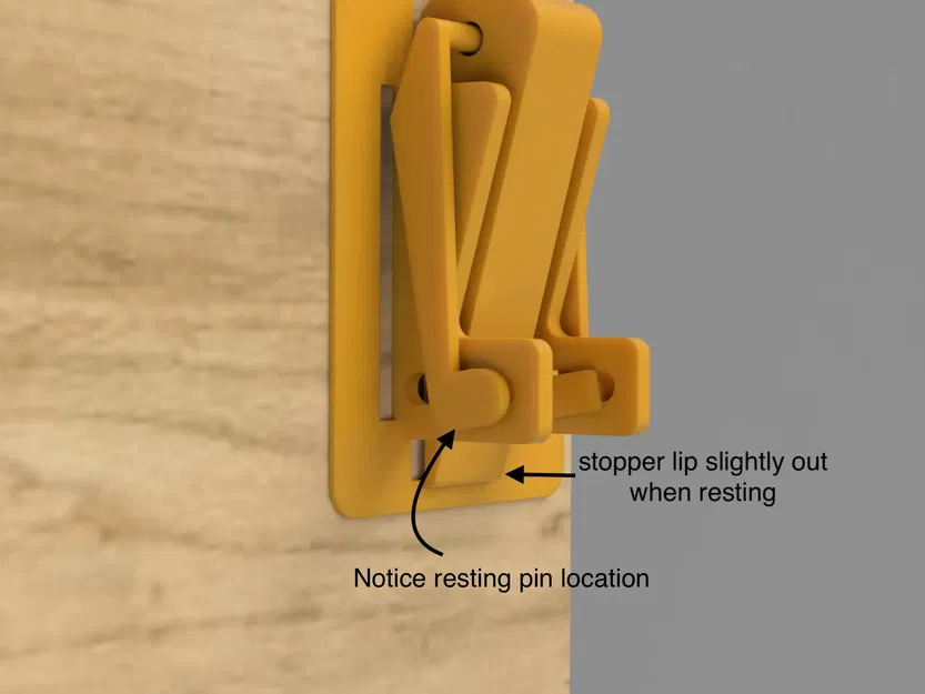 Chặn cửa gập thông minh in liền - Image 1