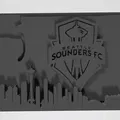 Seattle Sounders with WA state and Seattle Skyline - Thumbnail 1