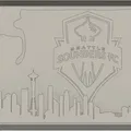 Seattle Sounders with WA state and Seattle Skyline - Thumbnail 3