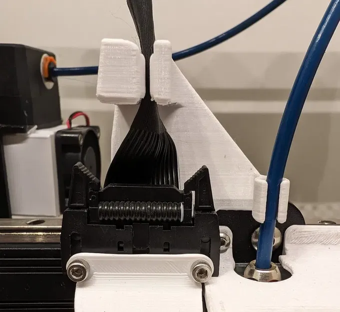 CR-6 SE: Đế giữ dây & ống PTFE gắn ray - Image 1