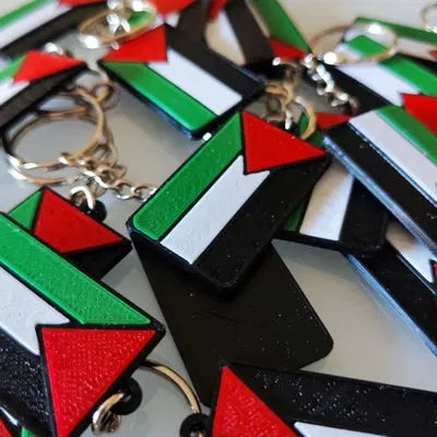 Móc Khóa Lá Cờ Palestine