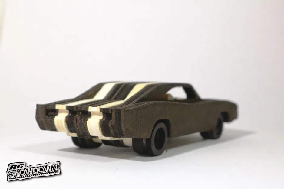 Mô hình CNC/Laser tối giản Dodge Charger 1970 - Image 2