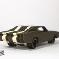 Mô hình CNC/Laser tối giản Dodge Charger 1970 - Thumbnail 2
