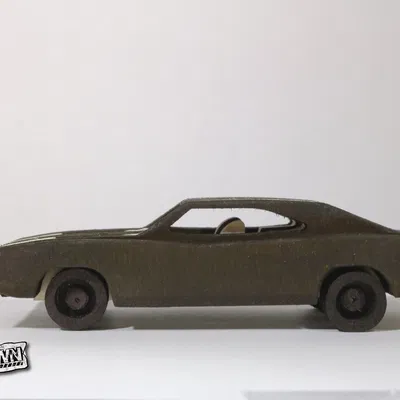Mô hình CNC/Laser tối giản Dodge Charger 1970