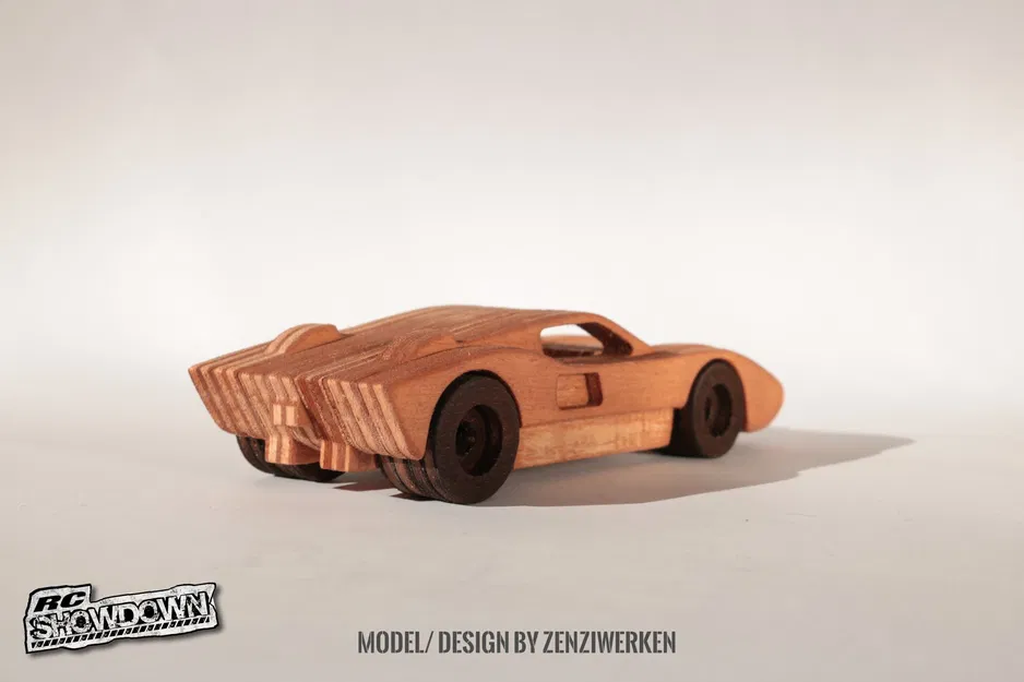 Ford GT40 1966 CNC/Laser đơn giản | Có Nội thất - Image 3