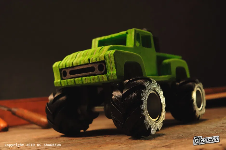 Mô hình Ford F100 Monstertruck CNC Đơn Giản "Tamiya Midnight Pumpkin" - Image 1
