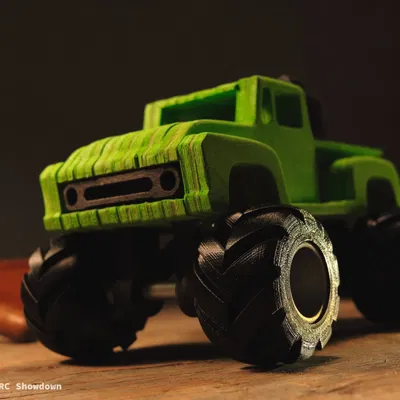 Mô hình Ford F100 Monstertruck CNC Đơn Giản "Tamiya Midnight Pumpkin"