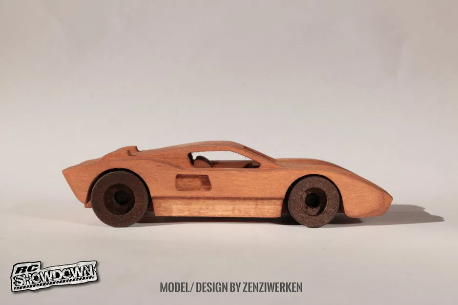 Ford GT40 1966 CNC/Laser đơn giản | Có Nội thất - Image 5