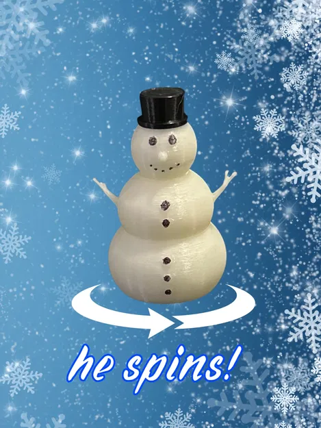 Con Quay Fidget Spinner Hình Người Tuyết - Image 1