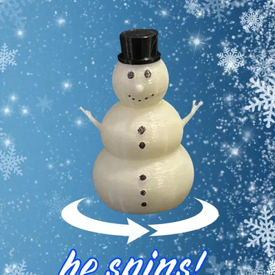 Con Quay Fidget Spinner Hình Người Tuyết