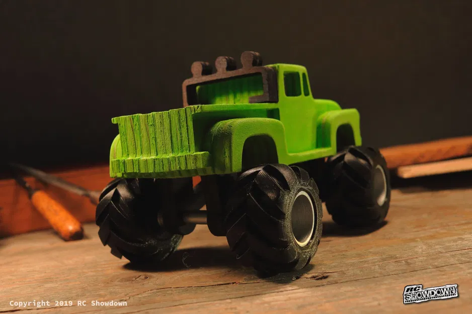 Mô hình Ford F100 Monstertruck CNC Đơn Giản "Tamiya Midnight Pumpkin" - Image 2