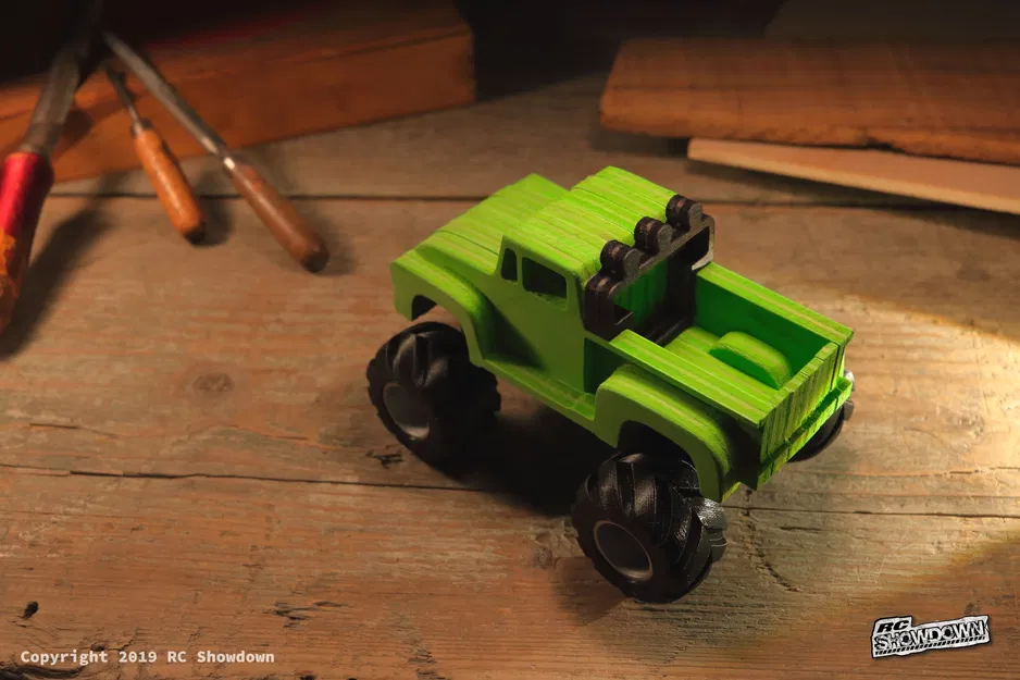 Mô hình Ford F100 Monstertruck CNC Đơn Giản "Tamiya Midnight Pumpkin" - Image 3