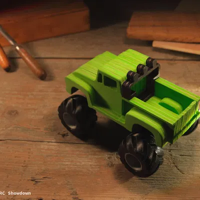 Mô hình Ford F100 Monstertruck CNC Đơn Giản "Tamiya Midnight Pumpkin"