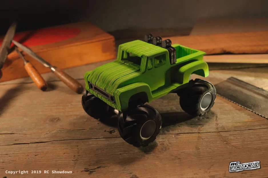 Mô hình Ford F100 Monstertruck CNC Đơn Giản "Tamiya Midnight Pumpkin" - Image 4