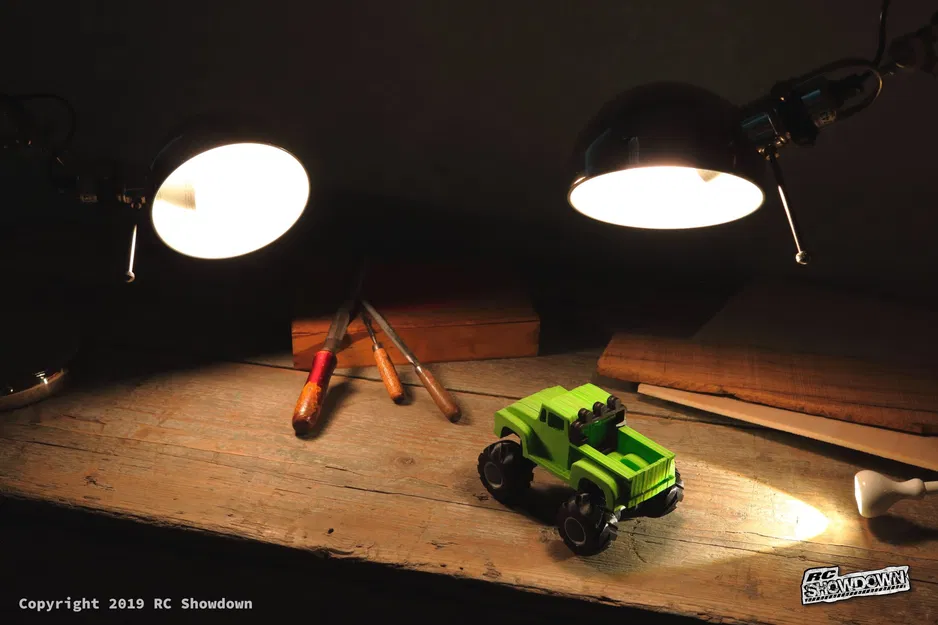 Mô hình Ford F100 Monstertruck CNC Đơn Giản "Tamiya Midnight Pumpkin" - Image 7