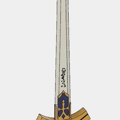 Excalibur của Saber (Fate Stay Night) - Bao gồm file Fusion 360